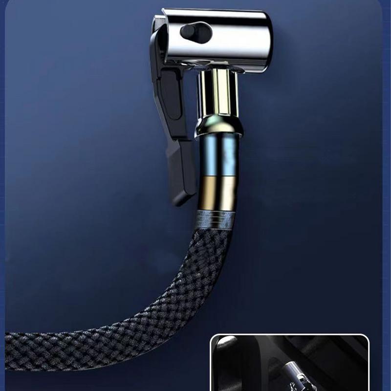 Electric Air Pump Portable Tire Inflator With Digital Pressure Gauge High-efficiency Inflator Pump Vehicle Accessories