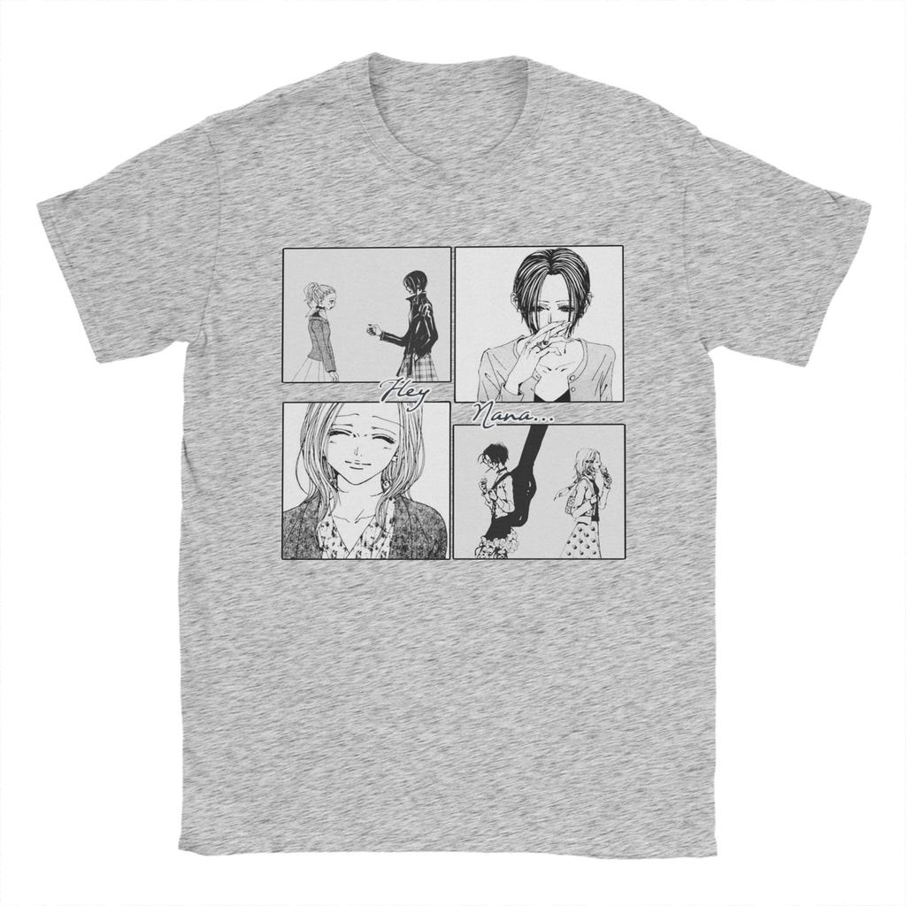 Novelty Hey Nana T-Shirt Men O-neck Short Sleeve Tops Nana Osaki Anime Manga Cotton Summer Clothing