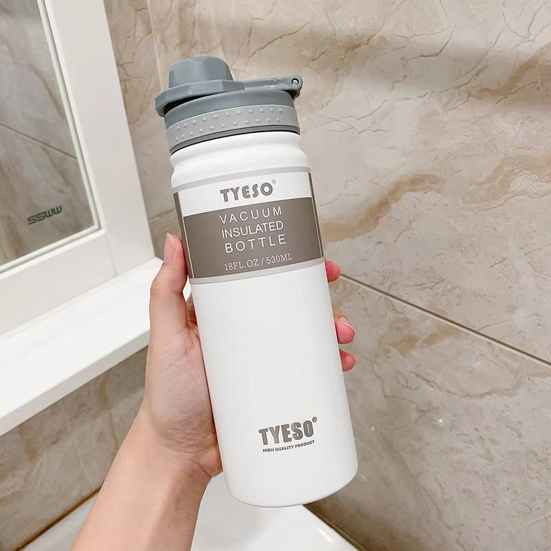 Tyeso 530/750ML Thermos Bottle Stainless Steel Vacuum Flask Travel Cup Insulated Water Bottle Sport Thermal Mug Hot Cold Mug
