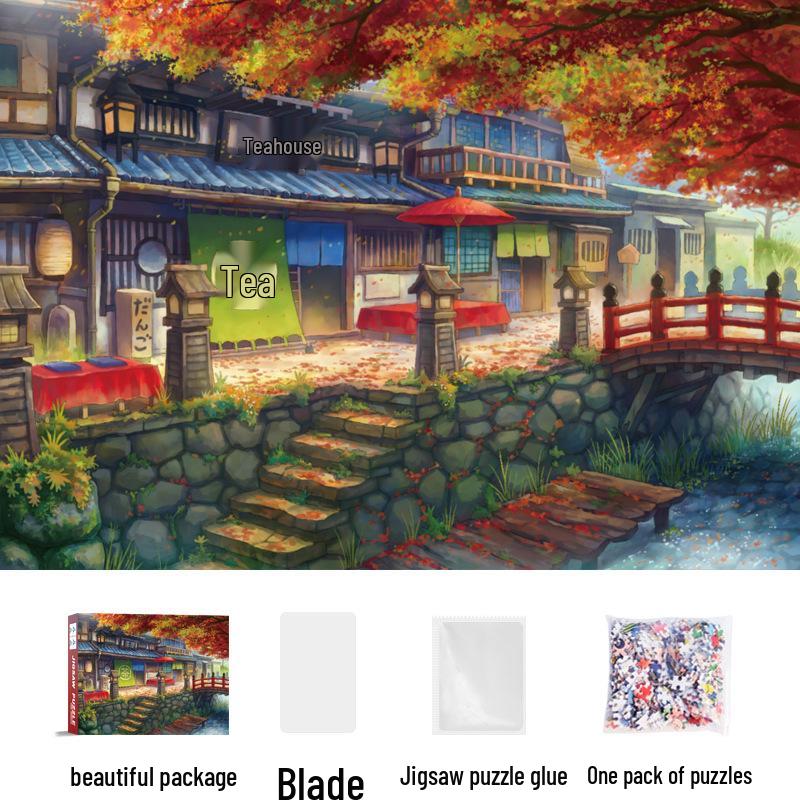 1,000-Piece Cute Healing Jigsaw Puzzle: Adult High-Difficulty Decompression Toy, Educational Gift for Girls