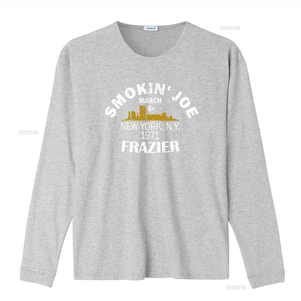 Joe Frazier Active T Shirt Logo Mens Black Funny Size S to 5XL vintage Washed Unisex Breathable designer clothes