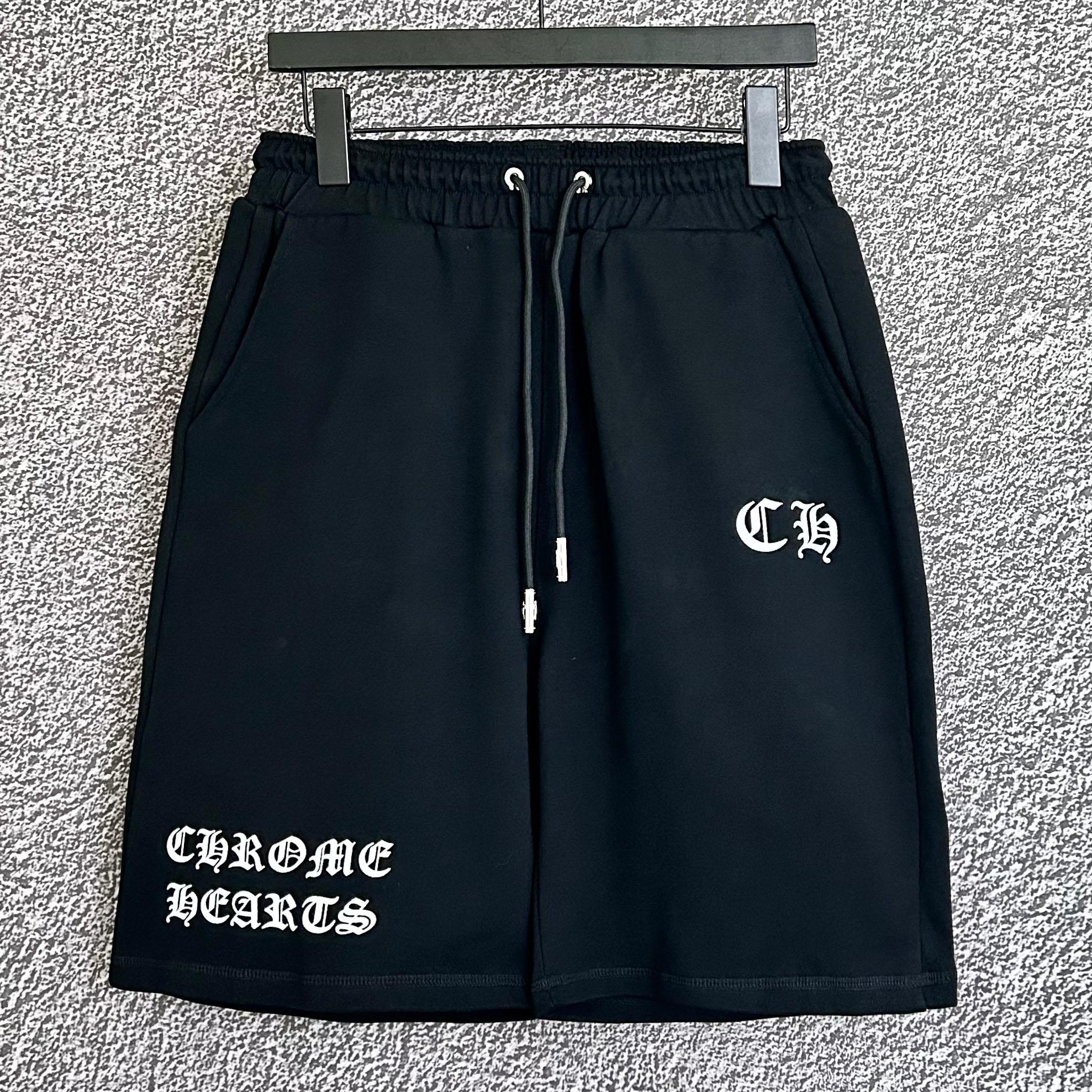 

D206 CHROME HEARTS 2025 Summer New High Quality Cotton Men s Casual Shorts Outdoor Leisure Running Shorts XL чорний