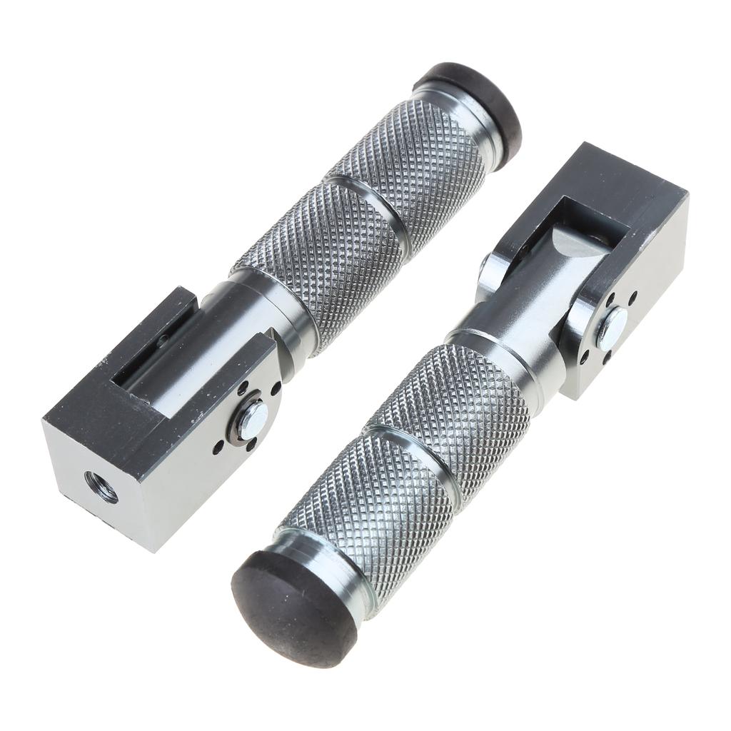 1 Pair Front Rear Footrest Pedal Motorcycle 90° Fixed Folding Footpegs Modification Accessories M10 Motorcycle Foot Peg