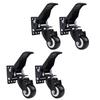 Workbench Casters Kit 900 Lbs Capacity Retractable Casters with Lifting Lowering Function for Bench Table Cabinet