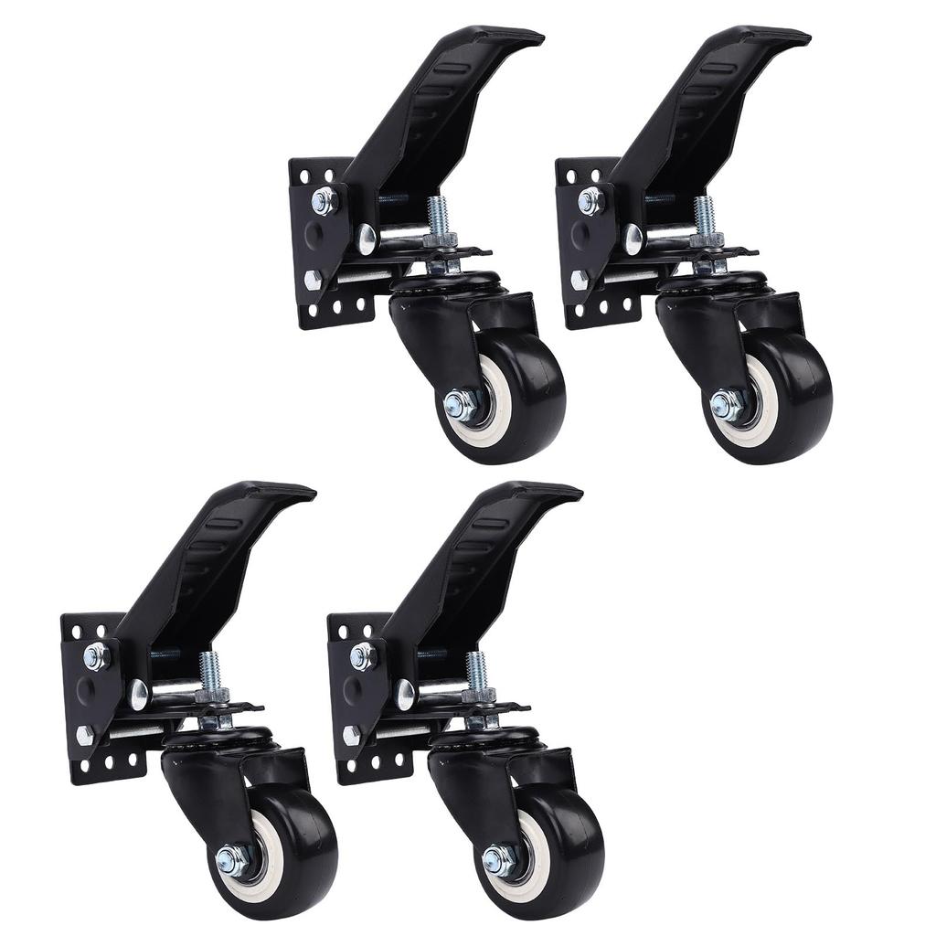 Workbench Casters Kit 900 Lbs Capacity Retractable Casters with Lifting Lowering Function for Bench Table Cabinet