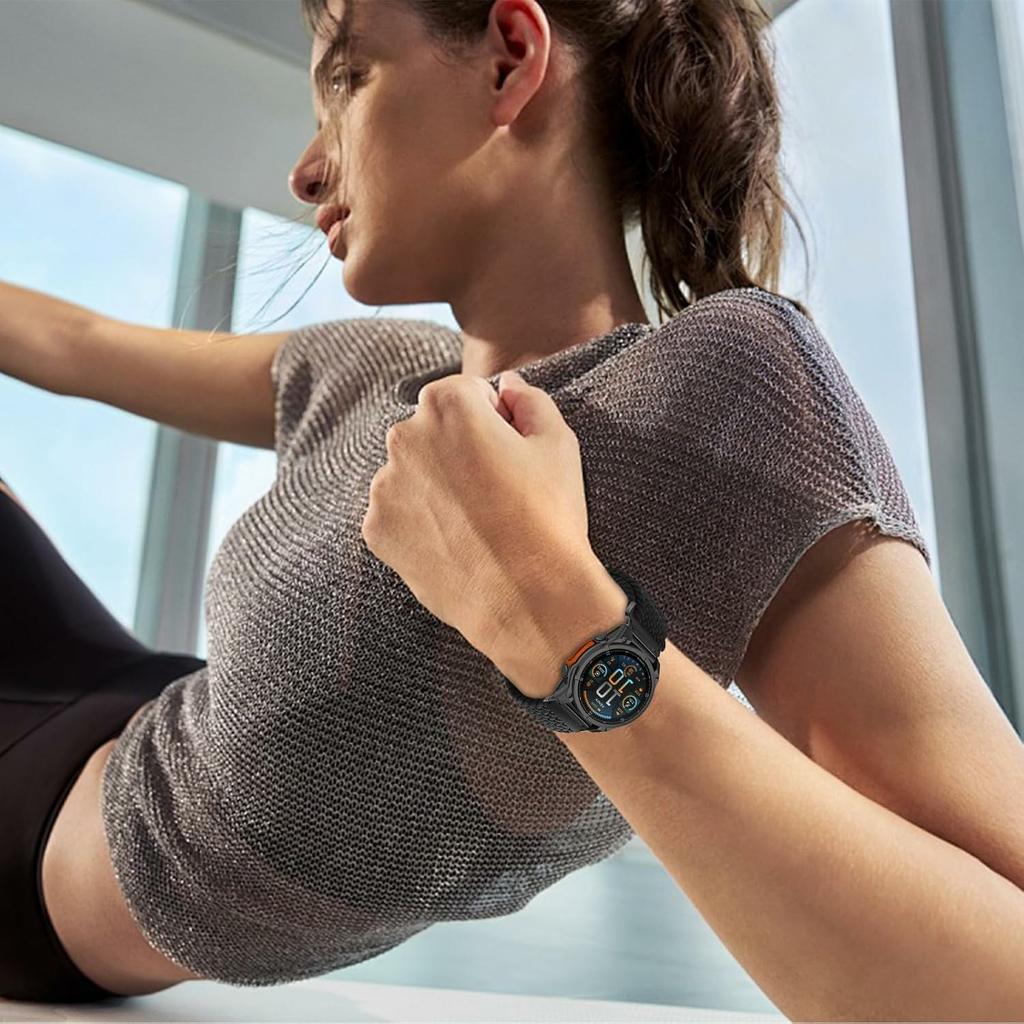 22 мм нейлоновий ремінець для Garmin Fenix 7 / 7 Pro / 6 / 6 Pro / 5 Plus з парашутною пряжкою, ремінець для годинника зі швидким зняттям