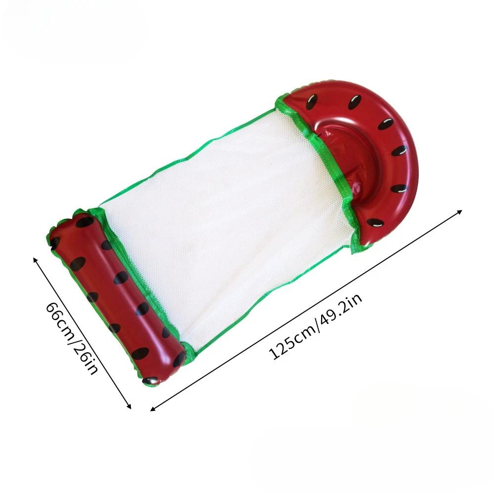 Inflatable Pineapple Pool Float Hammock Foldable Floating Lounge Chair for Adults Summer Water Sports Relaxing Air Mattress Bed