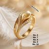 Gold Tone Floral Ring for Women, Calla Flower Zircon Fashion Jewelry with Openwork Detail for Date Night Styling