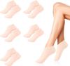 5 Pairs Silicone Socks for Women, Silicone moisturizing Socks for Dry Cracked Feet Woman, Silicone Foot Socks for Soft Foot Care