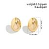 Exaggerated love flower long metal stud earring design sense Wrapped flower earrings earring design suitable for women's daily wear