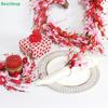 Valentine's Day Napkin Ring Decor - Romantic Heart & Flower Design,for Wedding/Anniversary/Dinner Party Decoration