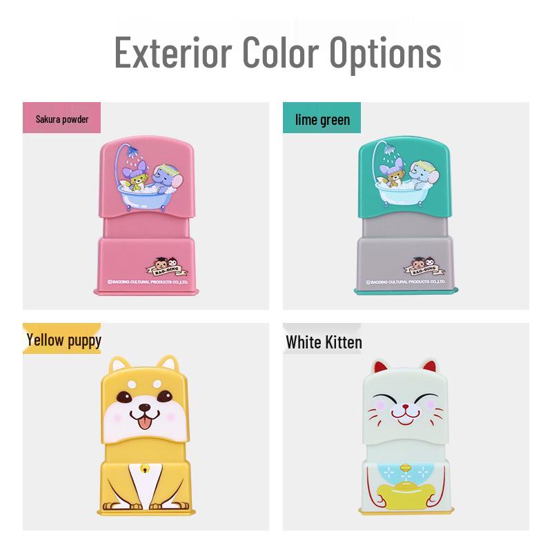 Custom Engraved Children's Name Stamp for Clothing - Photosensitive, Ideal for Kindergarten Textile Labelling