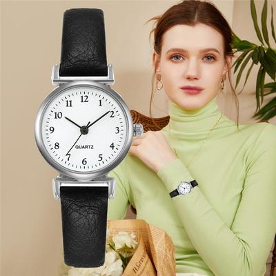 Fashion Small Dial Women Watches Simple PU Band Analog Quartz Wristwatch for Ladies Clock 