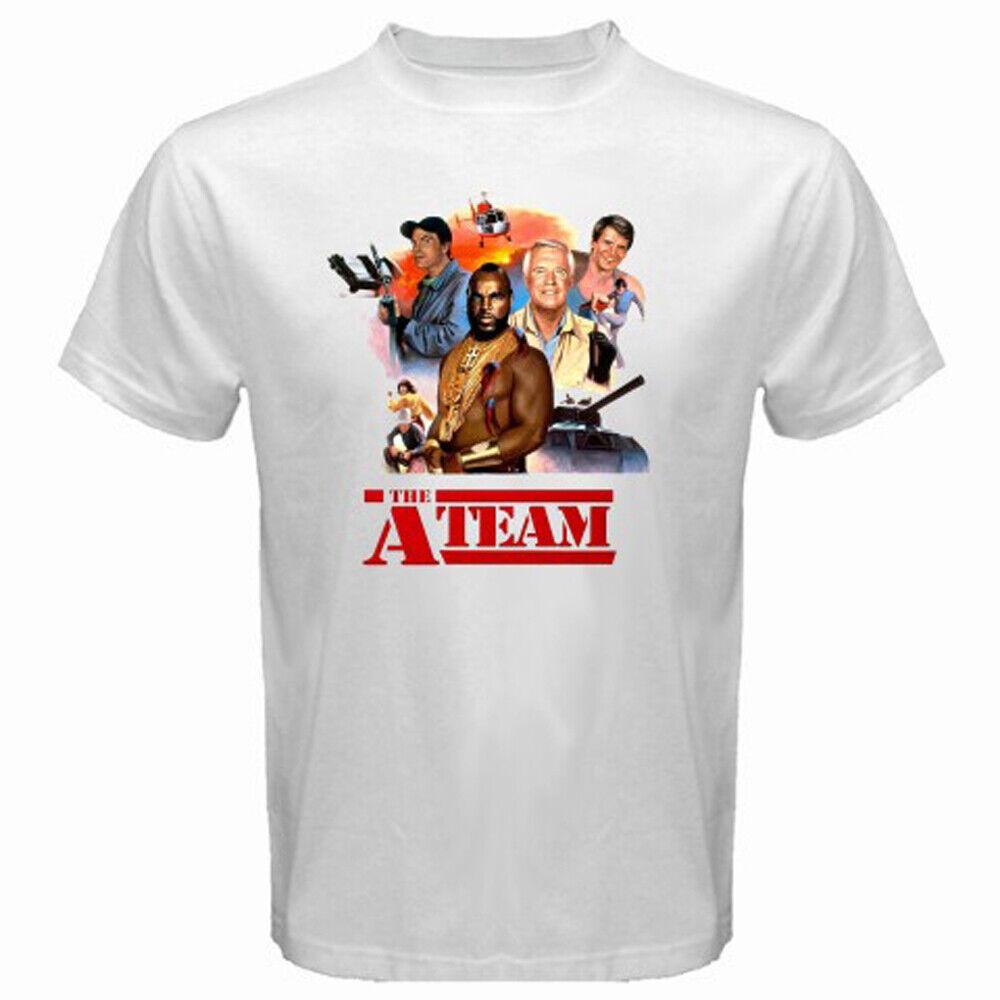 

Белая футболка унисекс с логотипом The Team Action TV Series