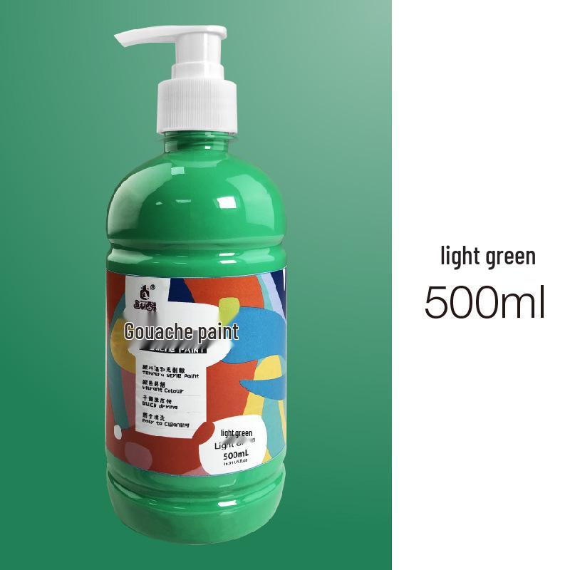 Kunstbedarf: 24-Farben 500ml Waschbares Gouache-Farben-Set für Bildungseinrichtungen und Kinder