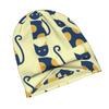 Geometric Cat Abstract Minimalist Design Fashion Knit Hat for Adults Adds a Stylish Finishing Touch To Everyday Outfits Perfect for City Walks Weekend