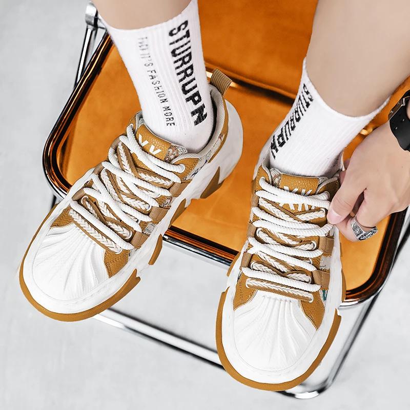 FashionMens Sneakers Walking Men Casual Schuhe Modemarke Laufsport Männliche Mann Sneakers Schuhe für Männer Designer Plateau Herrenschuhe