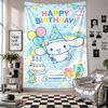 Wall TapestryCinnamoroll Art Hanging Cloth Decorative Background Cover for Room Decoration