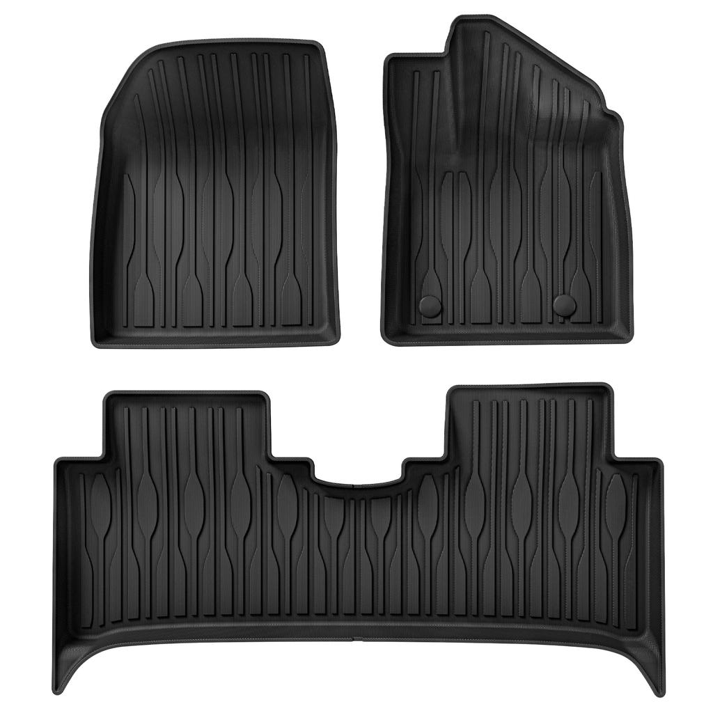 for BYD ATTO3 ATTO 3 YUAN PLUS Car Floor Mats Cargo Liner Trunk Pad TPE 3D Foot Mat Odorless Tray Protection BLACK