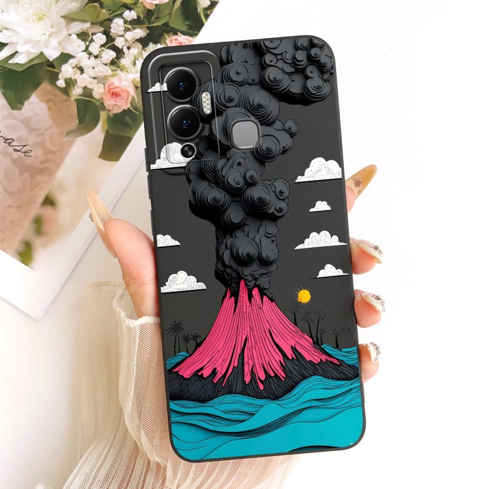 Casing For Infinix Hot 12 Play Cover Fashion Cartoon Cute Funny Painted Silicone Phone Case For Infinix X6816 X6816C
