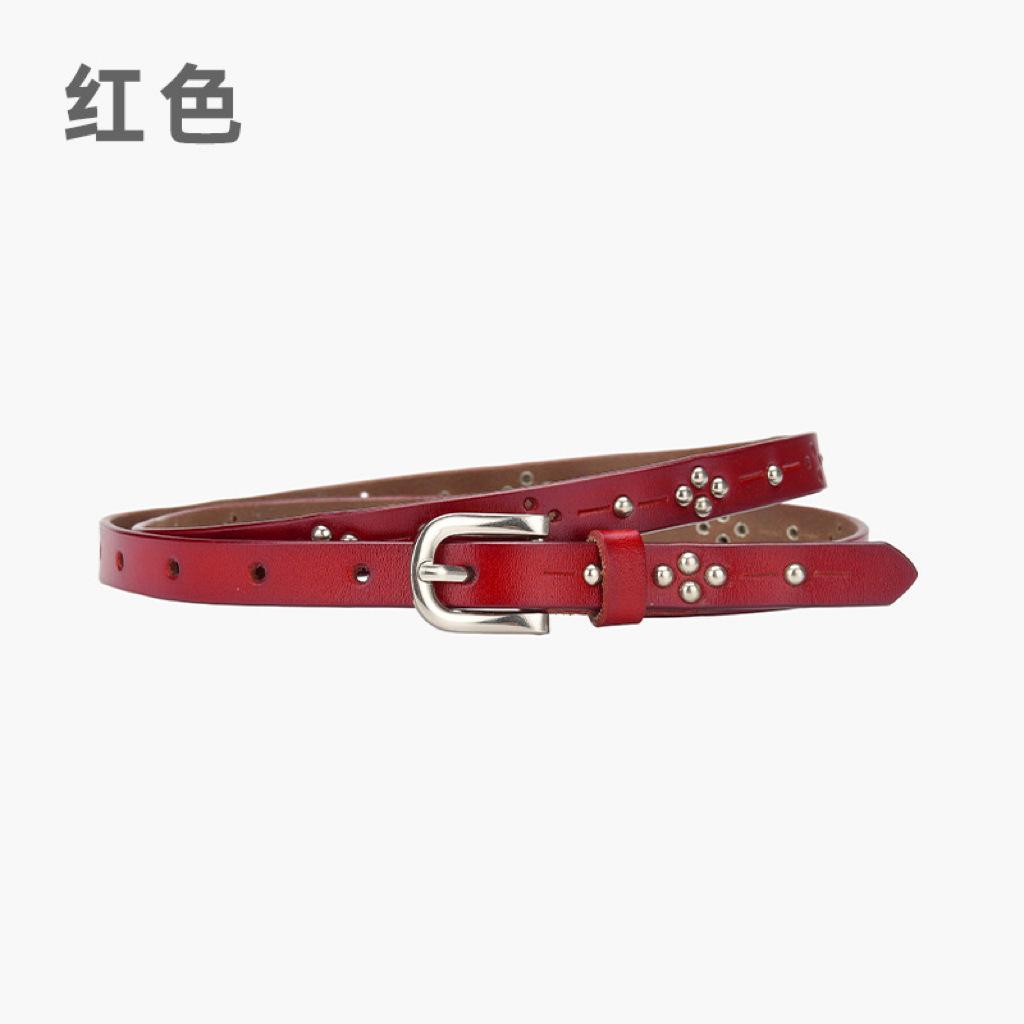 Women's Belt Jeans Belt Women's, Fashion Casual Belt Hollow, Rivet Punk Belt Women's