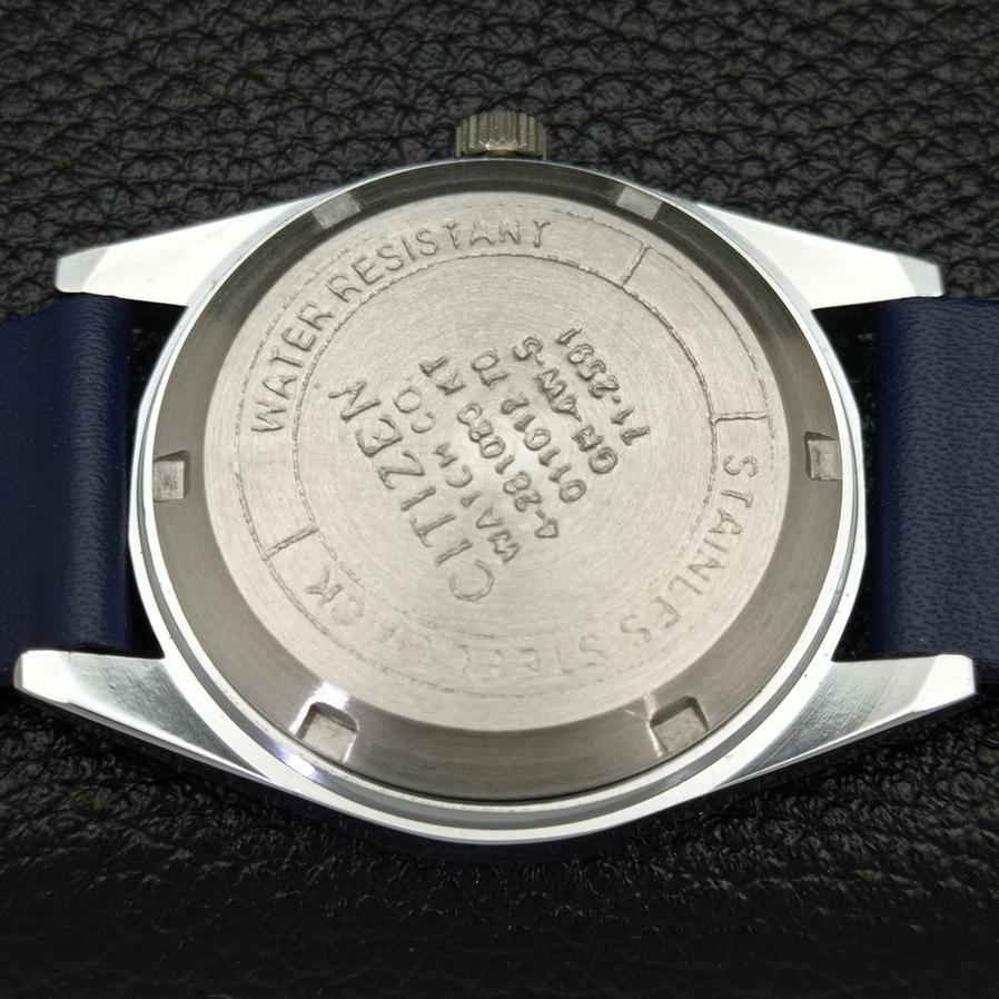 JAPAN 8200 MENS AUTOMATIC CITIZEN REFURBISHED BLUE DIAL WATCH A426239-2 RL620c-a426239