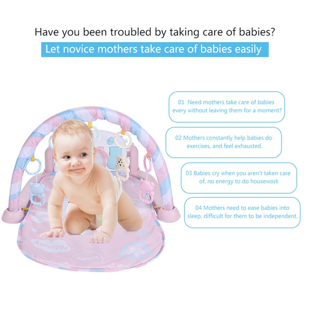 Tapete de brincar multifuncional para bebês BE, brinquedo de academia para crianças pequenas, cobertor para rastejar no chão, carpete