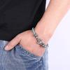New Stainless Steel Anchor Bracelet Men's Jewelry Punk Black Woven Genuine Leather Bracelet Charm Vintage Gifts