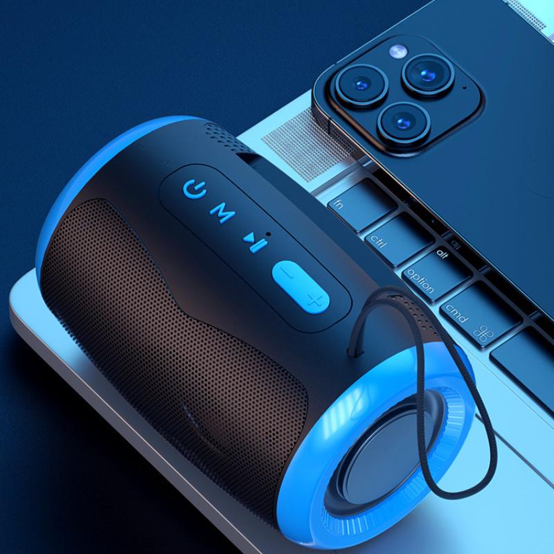 Portable Speaker Wireless Bluetooth Speakers with 5.3 Stereo FM/SD/USB Disk/Aux Modes Waterproof for Outdoor Hifi Sound