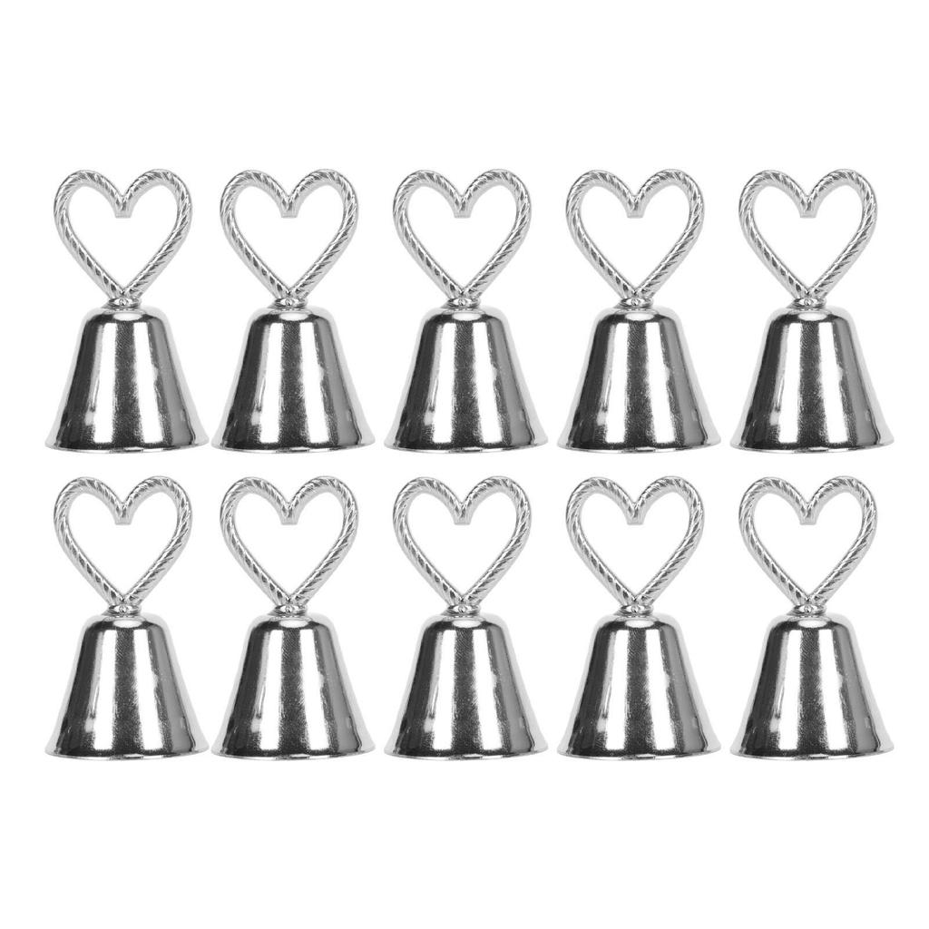 10pcs Table Number Holders European Style Innovative Bell Shaped Place Card Holders for Event Weddin
