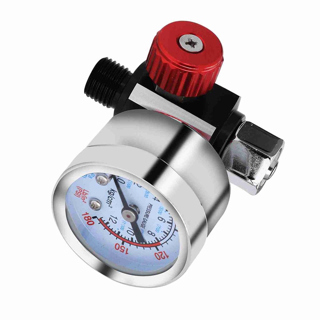Air Pressure Regulator Gauge Adjustable Spray Gun Instrument Pneumatic Tool Accessories