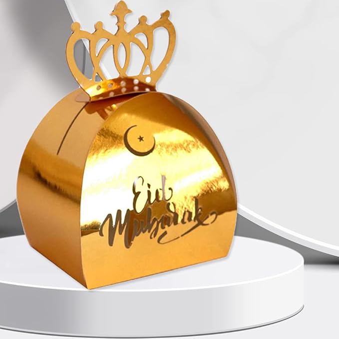 10 Stück/Set Sichere Und Gesunde Eid Mubarak Schokoladenboxen Für Geschenk Gastgeschenkboxen Geschenkboxen Süßigkeitenbox