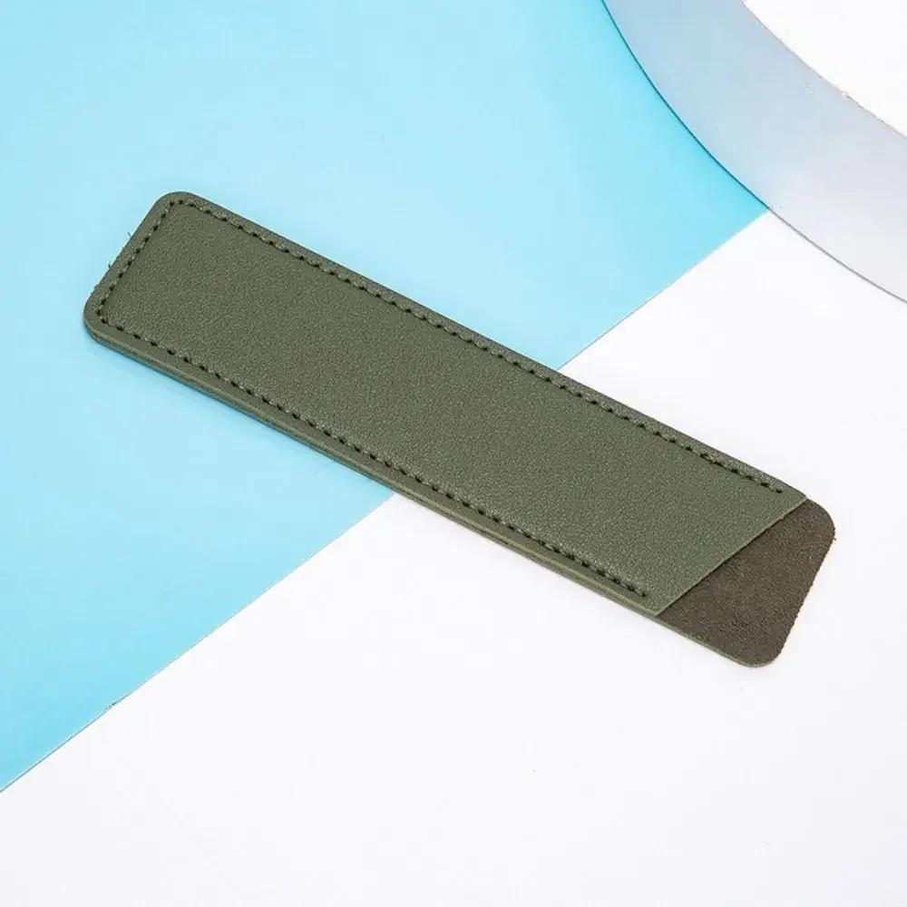 Pen Protection Cover PU Leather Leather Pencil Bag Holder Handmade Soft Vintage Pen Sleeve Pouch Exquisite Accessories