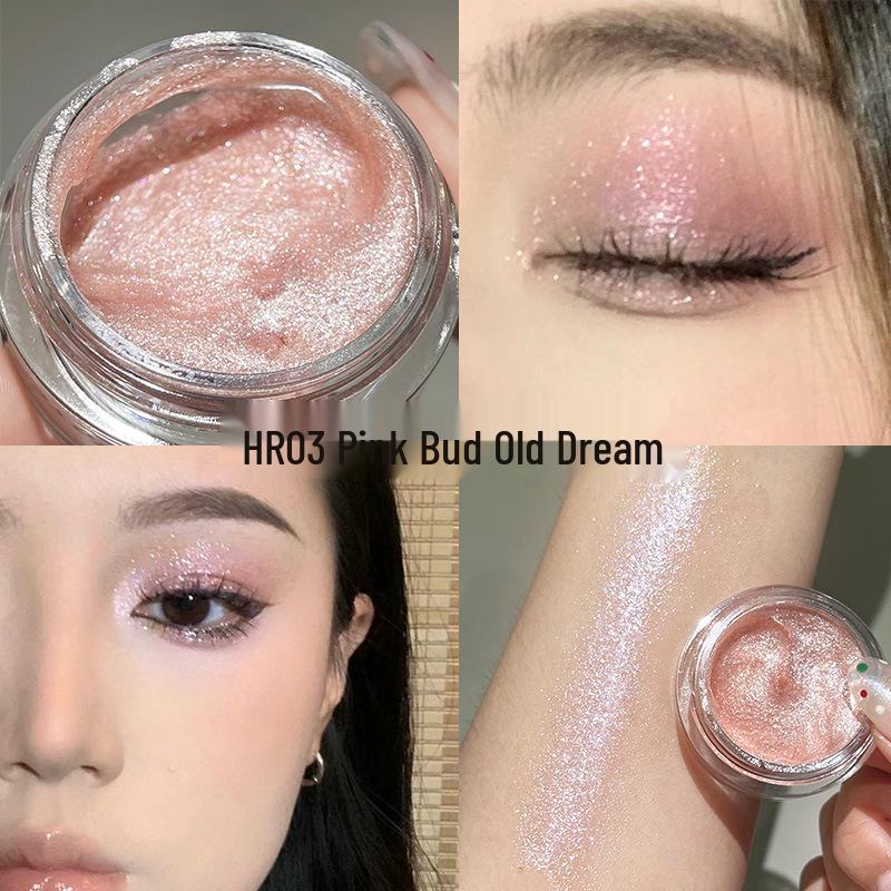 TINGTYL Five-Color Shimmer Jelly Eyeshadow & Pearlescent Liquid Highlighter - Long-Lasting, Non-Flaking Formula.