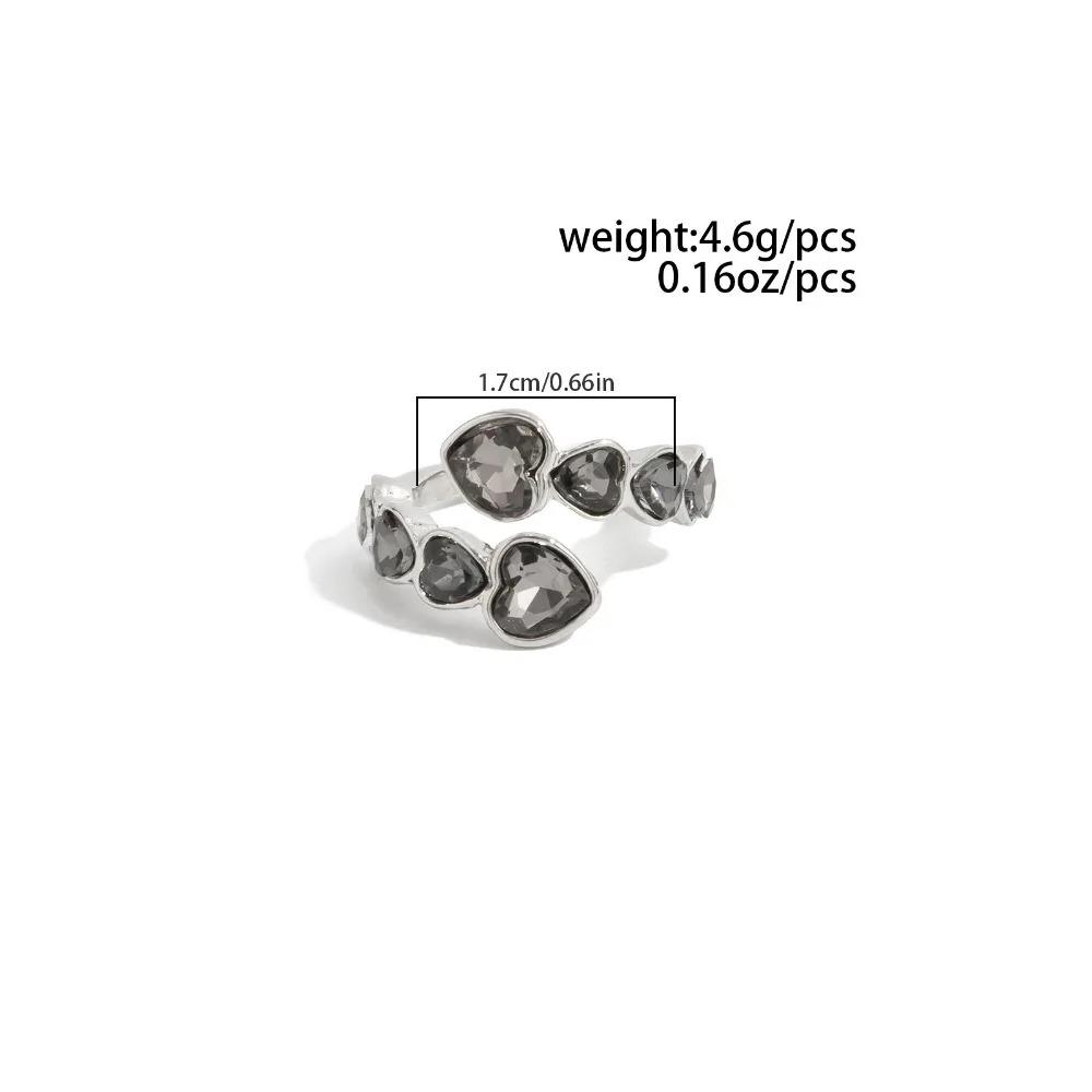 Punk Luxury Irregular Geometry Acrylic Rhinestone Bangles Rings for Women Unique Creative Elastic Bracelet Fashion Jewelry