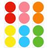 10Sheets Colored Self-adhesive Stickers 10cm Label Sticker Classification Dot Sticker  Office Use