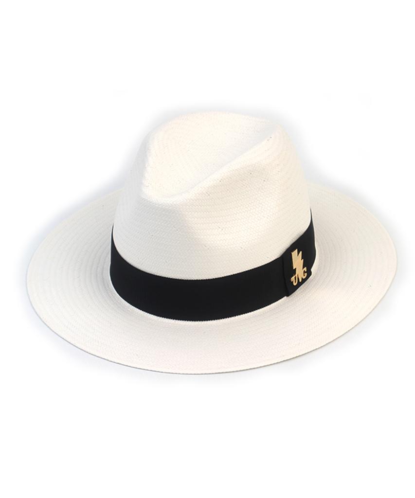 Yunibeosyeolkemiseuteuli Summer Basic Line White Fedora Summer Hat