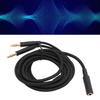  Headphone Adapter Cable, Twisted Pair OFC Wire Headset Splitter Cord with Low Loss Signal , for     Mix   Headset 