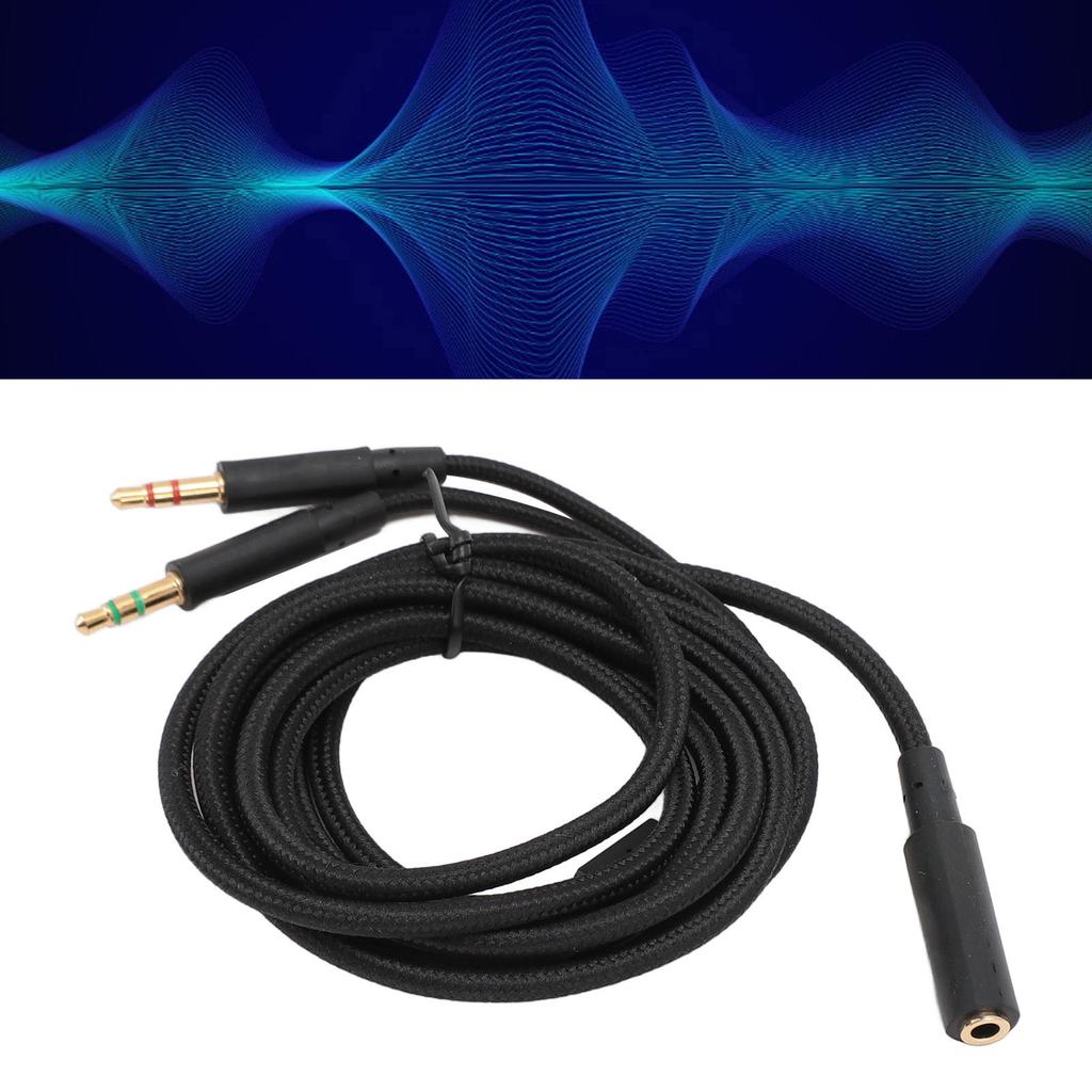  Headphone Adapter Cable, Twisted Pair OFC Wire Headset Splitter Cord with Low Loss Signal , for     Mix   Headset 