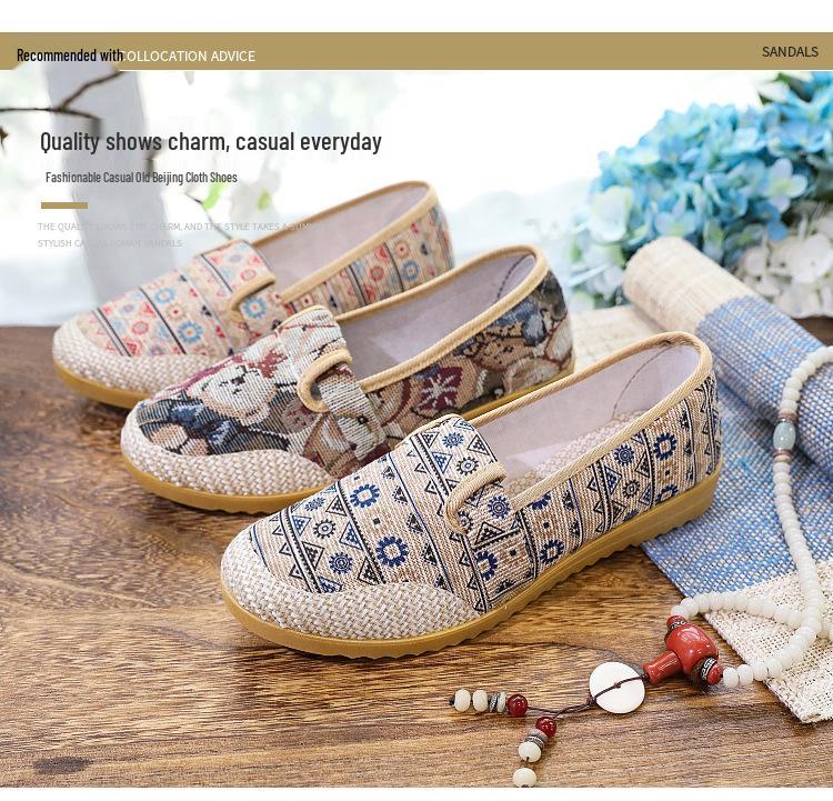 Women's Non-slip Soft Sole Canvas Shoes - Comfortable, Wear-resistant, Fashionable, and Trendy for Spring and Autumn.