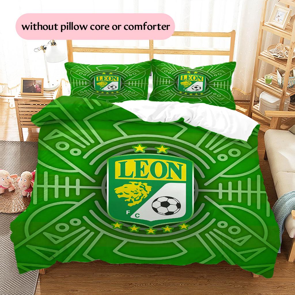 Club León  Pattern Bedding Quilt Set  Home Decoration  Gift (1 * duvet cover + 2 * pillowcase  without core)