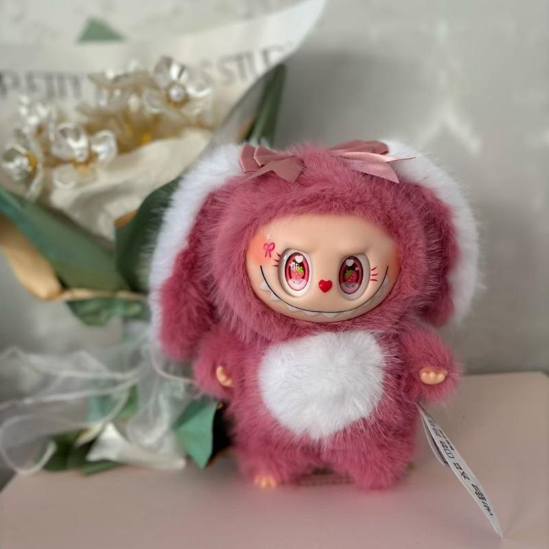 Cute Cute Vinyl Pull Bunny Plush Toy Doll Bunny Bag Pendant Doll