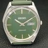 AUTOMATIC 6309A VINTAGE SEIKO JAPAN MENS GREEN COLOR DIAL WATCH A701559-5 R206b-a701559