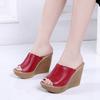 Women's Wedge Sandals 2025 Summer New Arrival: Open-Toe Chunky Sole Platform Sandals