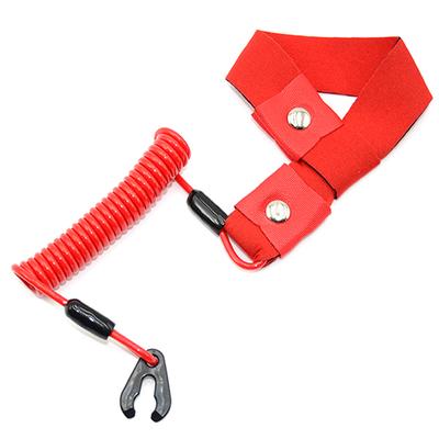 Marine Outboard Engine Boat Motor Kill Stop Switch Key Rope Safety Lanyard