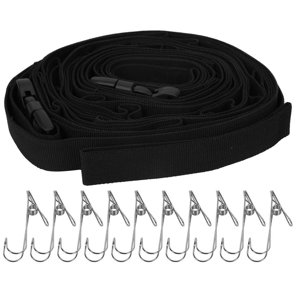 Camping 19Pcs Separated Loops Hanger Adjustable Picnic Storage Lanyard Strap With Clips