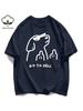 I Am Despising Your Little Dog Print Wounisex T-Shirt Hip Hop Multicolor Clothes All-Match Cotton Tee Shirt Loose Summer Top