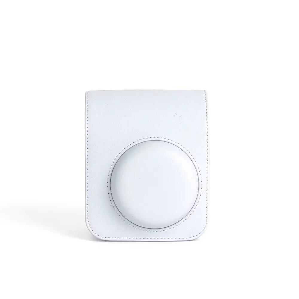 Instax Mini 12 Kamera Kılıfı PU Deri Yumuşak Koruyucu Kılıf Fujifilm Film Kamera Çantası için Omuz Askılı Seyahat Çantası
