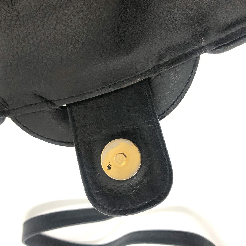 CELINE logo Crossbody bag, shoulder bag Shoulder Bag Leather Black