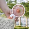 Cartoon Fruit Phone Holder & USB Mini Fan - Cute Portable Student Travel Gift
